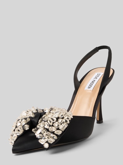 Steve Madden Pumps mit Ziersteinbesatz und Pfennigabsatz Black 1