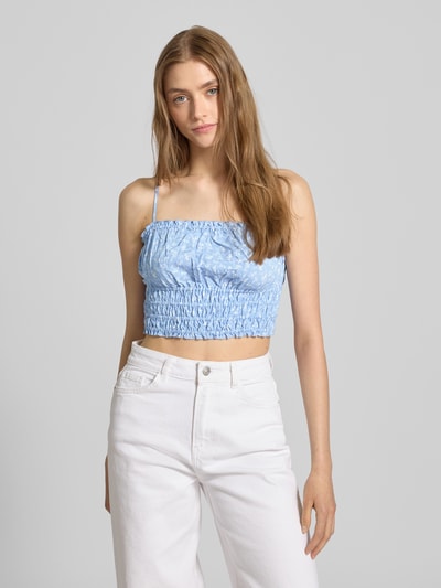 Review Crop Top mit elastischem Bund Bleu 4