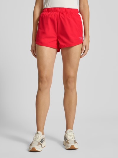 P.E Nation Regular fit korte broek met logoprint, model 'Venture' Rood - 4