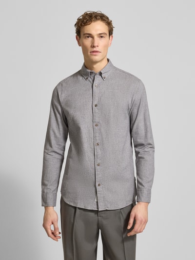Jack & Jones Premium Freizeithemd mit Knopfleiste Modell 'LUBARKLEY' Mittelgrau 4