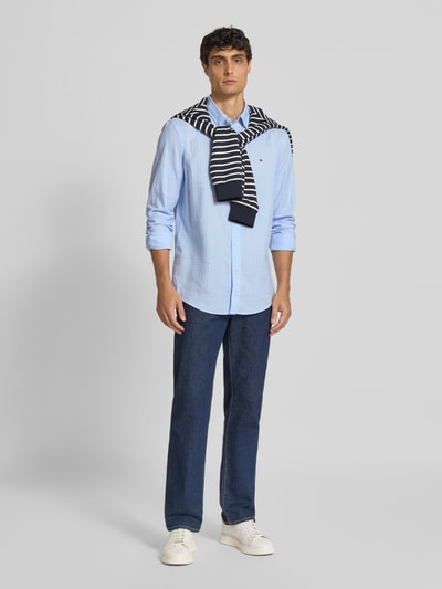 Tommy Hilfiger Regular fit vrijetijdsoverhemd van puur katoen Bleu - 1