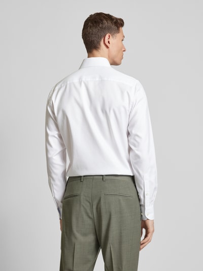 Profuomo Slim Fit Businesshemd aus Twill Weiss 5