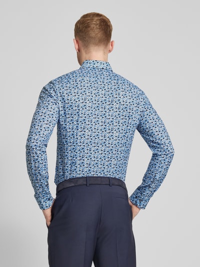 OLYMP No. Six Super slim fit zakelijk overhemd met all-over motief Wit - 5