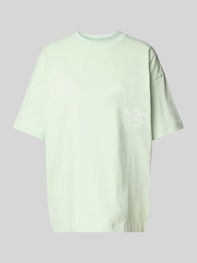 ANOTHER COTTON LAB Oversized T-Shirt mit Label-Print Modell 'Matcha' Schilf 2