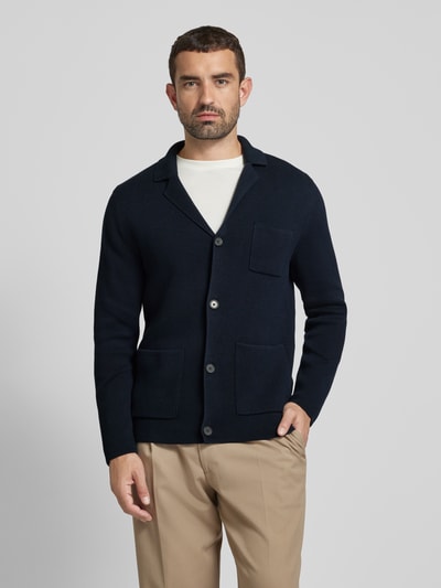 Marc O'Polo Regular Fit Strickjacke in schwerem Milano-Strick Marine 4