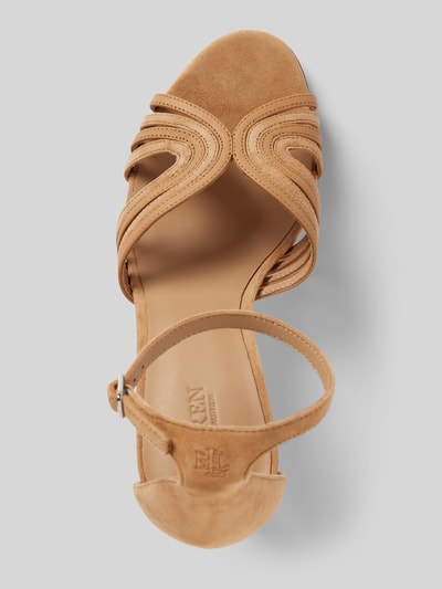 Lauren Ralph Lauren Sandalen met naaldhak, model 'ALLIE' Zand - 3