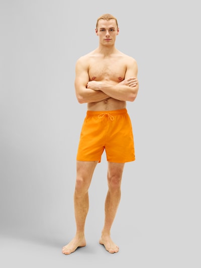 Tommy Hilfiger Regular Fit Badeshorts mit Logo-Stitching Apricot 1