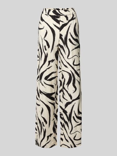 Vila Loose Fit Stoffhose mit Strukturmuster Modell 'CLO' Offwhite 2