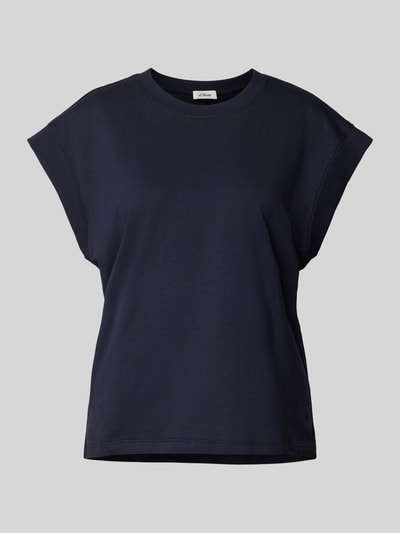 s.Oliver RED LABEL Regular fit T-shirt van puur katoen Blauw - 2