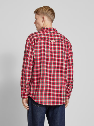 Tommy Jeans Freizeithemd mit Knopfleiste Rot 5