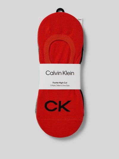 CK Calvin Klein Socken mit Label-Print im 3er-Pack Rot 3