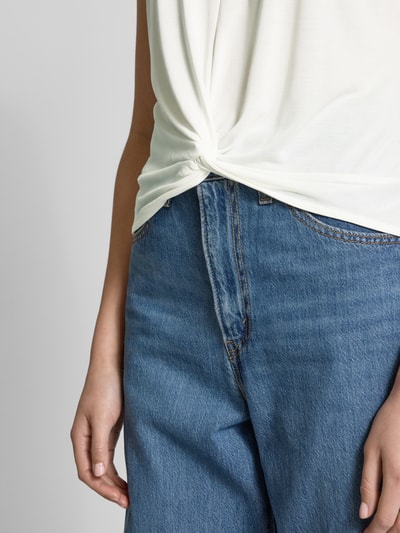 Pieces Loose fit tanktop van viscosemix, model 'ANORA' Offwhite - 3