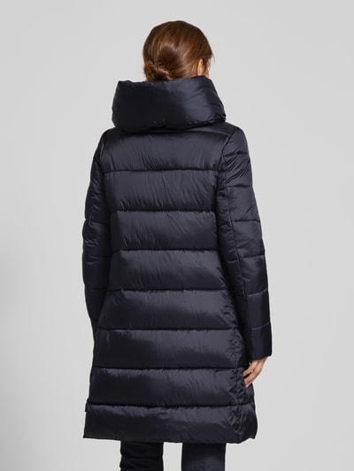SAVE THE DUCK Gewatteerde lange jas met opstaande kraag, model 'LYSA' Zwart - 5