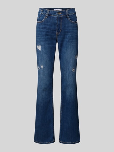 MAC Straight Leg Jeans im Destroyed-Look Modell 'Laura' Blau 2