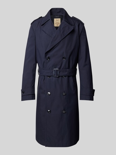 Strellson Trenchcoat mit Taillengürtel Modell 'Summer12' Marine 2