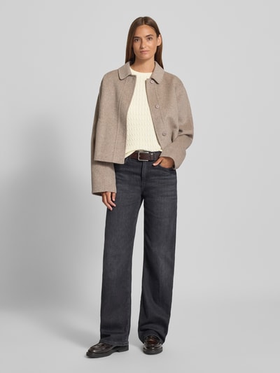 Christian Berg Woman Strickpullover mit Zopfmuster Offwhite 1