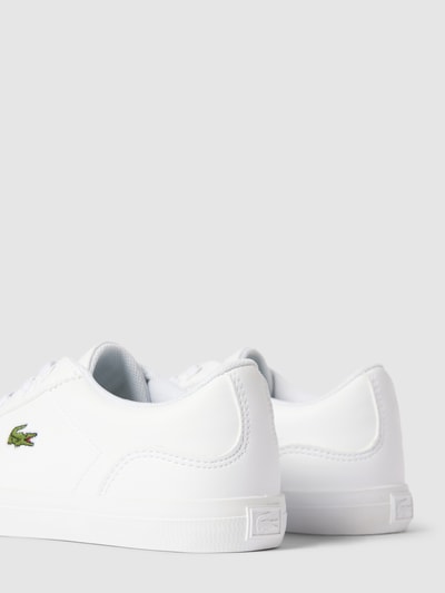 Lacoste Sneaker mit Logo-Stitching Weiß 2