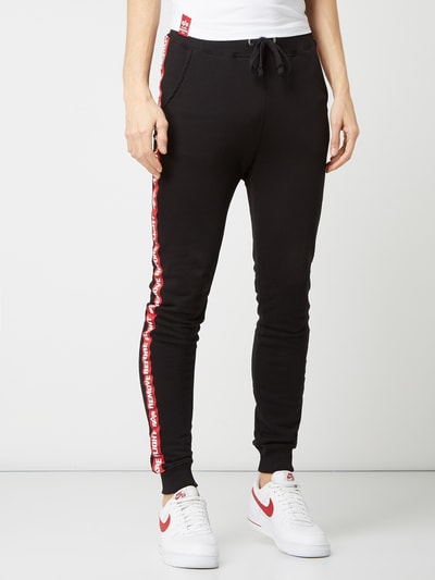 Alpha Industries Sweatpants met logostrepen Zwart - 4