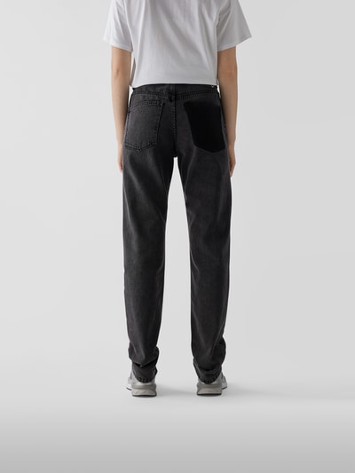 Rabanne High Waist Jeans im Relaxed Fit Dunkelgrau meliert 5