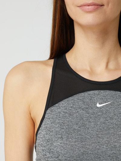 NIKE TRAINING Korte top met mesh-inzet - Dri-FIT Zwart - 3