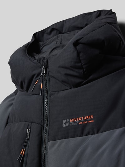 Killtec Regular fit gewatteerd jack in donslook Grafiet - 2