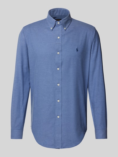 Polo Ralph Lauren Custom Fit Freizeithemd mit Button-Down-Kragen Rauchblau 2