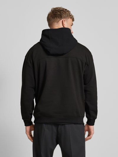 HUGO Sweatshirt met extra brede schouders, model 'Dechnico' Zwart - 5