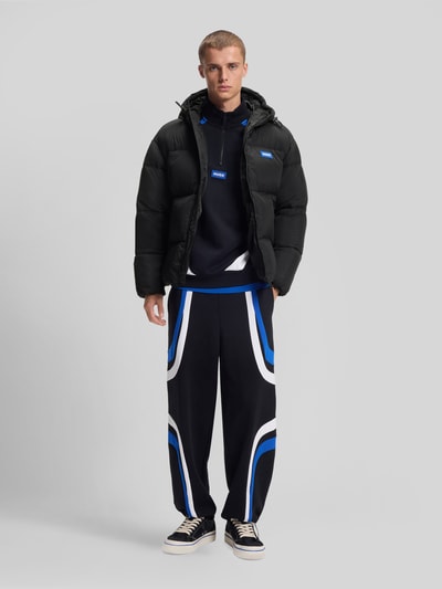 HUGO Blue Regular Fit Steppjacke mit Kapuze Modell 'Bodo2541' BLACK 1