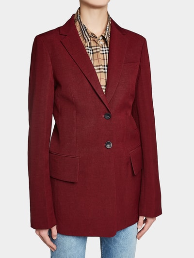 Joseph Blazer Cameo mit Leinen Bordeaux 3