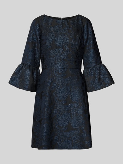 Adrianna Papell Regular Fit Cocktailkleid mit Floralem Allover-Stitching Dunkelblau 2