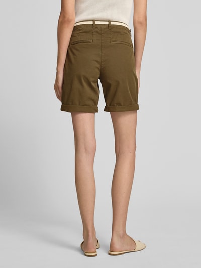 Tom Tailor Regular Fit Chinoshorts aus Baumwoll-Mix Oliv 5