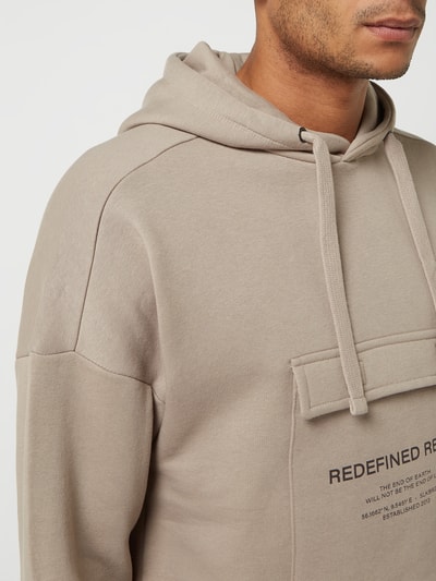 Redefined Rebel Hoodie mit Logo-Details Modell 'Josiah' Beige 3