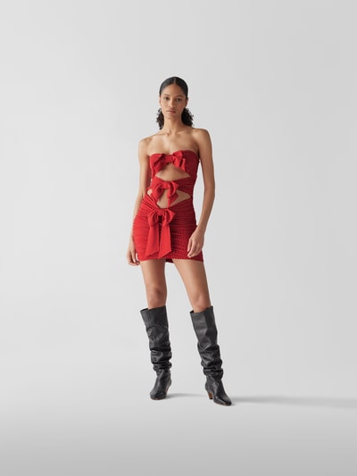 Alexandre Vauthier Cocktailkleid mit Cut Outs Rot 1