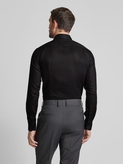 BOSS Slim Fit Business-Hemd mit Kentkragen Modell 'Hank' Black 5