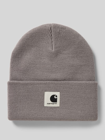 Carhartt Work In Progress Beanie mit Label-Patch Modell 'Ashley' Hellgrau 1