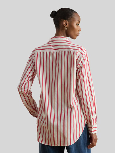 Lauren Ralph Lauren Relaxed Fit Hemdbluse aus reiner Baumwolle Kirsche 5