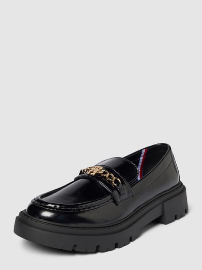 T.Hilfiger Kids Shoes Penny-Loafer mit Schaftbrücke Modell 'HESTER' Black 1