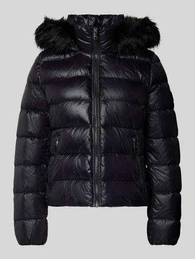 Tommy Hilfiger Steppjacke mit Kunstfellbesatz Kapuze Modell 'GLOSS' Black 1