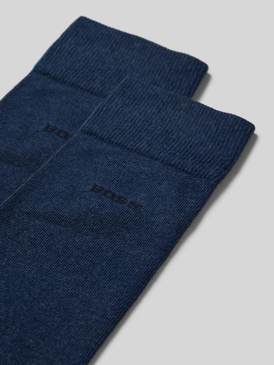 BOSS Sokken van katoenmix in een set van 2 paar Jeansblauw - 2
