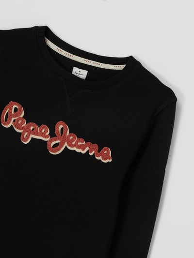 Pepe Jeans Sweatshirt mit Logo-Stickerei  Schwarz 2