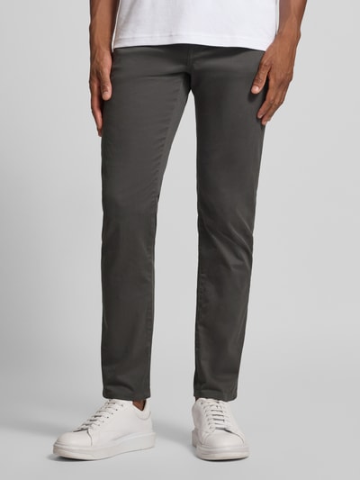 BOSS Slim Fit Hose aus Baumwoll-Mix Modell 'DELAWARE' Anthrazit 4