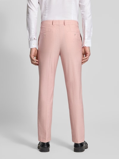 BOSS Slim fit pantalon van mix van scheerwol, zijde en linnen Model 'H-GENIUS-B1-262' Roze - 5