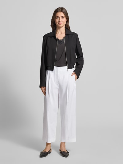 Luisa Cerano Caprihose mit Gesäßtasche Weiss 1