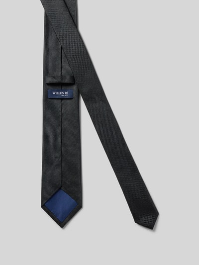 Willen Krawatte aus reiner Seide Black 2