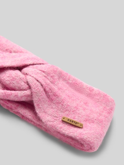 Produktfoto, pinkes Stirnband mit Knotendetail Modell 'Witzia' von Barts, aus weichem Material, leicht melierte Textur, Damen Stirnband von Barts