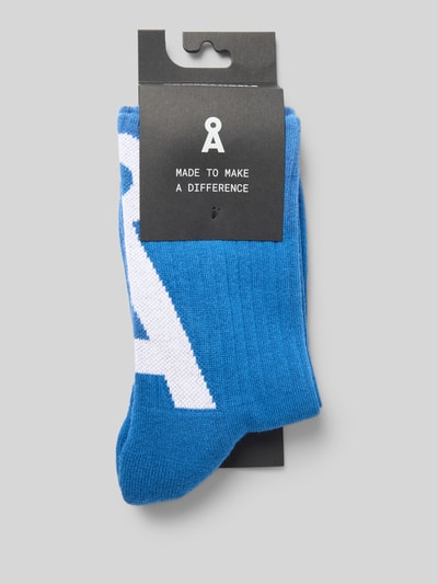 Armedangels Sokken van katoenmix, model 'SAAMUS SHORT' Blauw - 3