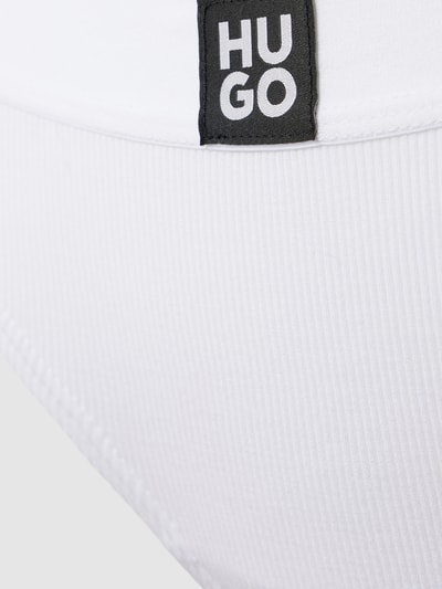 HUGO String mit Label-Detail Modell 'RIB' Weiss 2