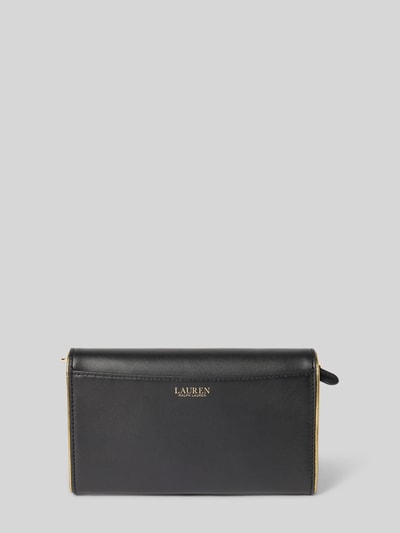Lauren Ralph Lauren Clutch aus Rindsleder mit Label-Applikation Black 4