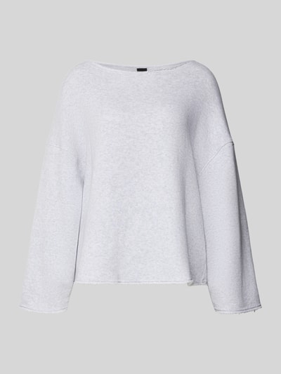Produktfoto, Relaxed Fit Sweatshirt aus Baumwoll-Mix Modell 'C_ENELY' von BOSS Orange in Melange-Optik mit Frottee-Details und Label-Stitching