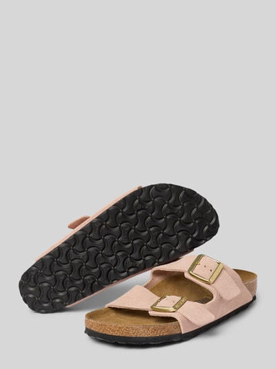Birkenstock Slides mit Dornschließen Modell 'Arizona' Rosa 4